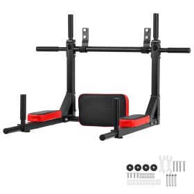 Multifunctional Pull Up Bar, Wall Mounted Chin Up Bar Dip Station for Home Gym, Heavy Duty Steel Upper Body Workout Pull Ups