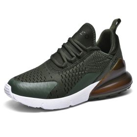 Men's and women's fashion trends all match sports shoes Fashion shoes casual breathable casual shoes men's fashion shoes (Color: Army green, size: 38)