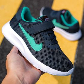 Children's shoes new trend breathable comfortable mesh running shoes for men and women children's shoes Student sports shoes 28-40 (Color: Blue, size: 35)