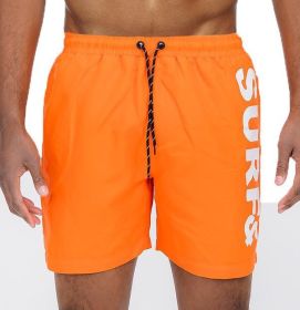 Surf&Beach Swim Shorts (Color: Orange, size: M)